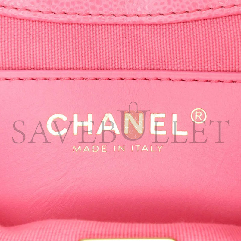 Ch**el sacs À main Ch**el t. cuir rose as3867 (19*15*7.5cm)